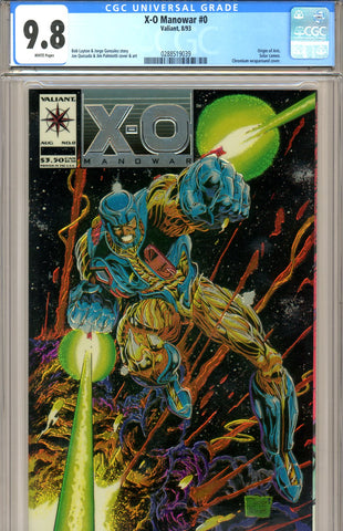 X-O Manowar #0 CGC graded 9.8 - chromium cover