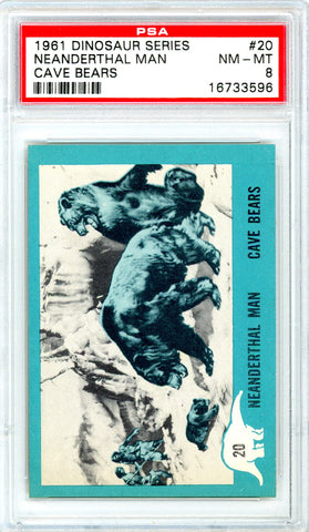 1961 Nu-Cards Dinosaur Series #20 PSA GRADED 8 - SOLD!