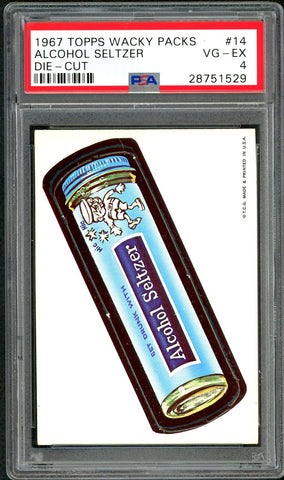 1967 Topps Wacky Packs Die-Cut #14 PSA GRADED 4 NRT - SOLD!