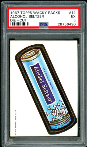 1967 Topps Wacky Packs Die-Cut #14 PSA GRADED 5 NRT - SOLD!