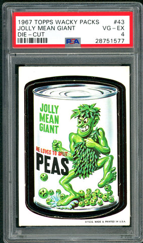 1967 Topps Wacky Packs Die-Cut #43 PSA GRADED 4 NRT - SOLD!