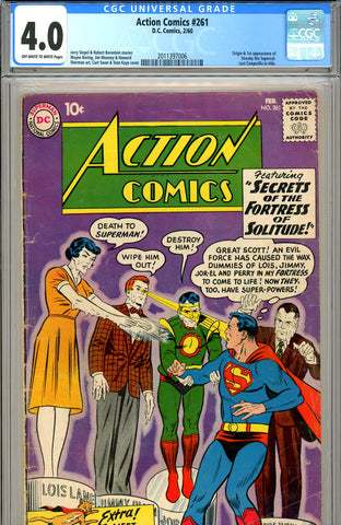 Action Comics #261 CGC graded 4.0 first Streaky the Cat - SOLD!