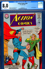 Action Comics #354 CGC graded 8.0 Luthor appearance - SOLD!
