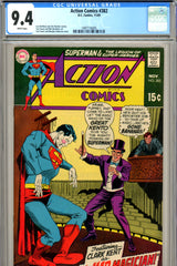 Action Comics #382 CGC graded 9.4 - white pages