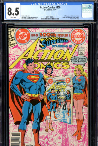 Action Comics #500 CGC graded 8.5 infinity cover - SOLD!