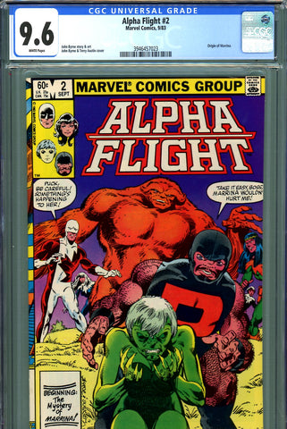 Alpha Flight #02 CGC graded 9.6 origin of Marrina - see note - SOLD!