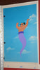 Original production cel -"Aladdin"- by Golden Films 041 OVER-SIZED 18" x 10.50"