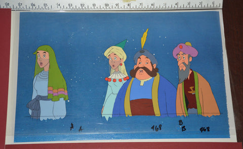Original production cel -"Aladdin"- by Golden Films 044 OVER-SIZED 17.50" x 10.50"