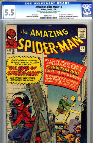 Amazing Spider-Man #018 CGC graded 5.5 - SOLD!