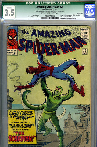 Amazing Spider-Man #20 CGC graded 3.5 SOLD!