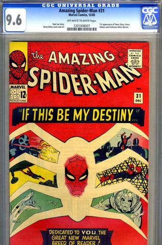 Amazing Spider-Man #031 CGC graded 9.6 - first Gwen Stacy - SOLD!