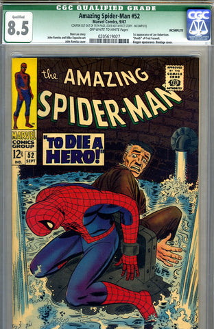 Amazing Spider-Man #052 CGC graded 8.5 - SOLD