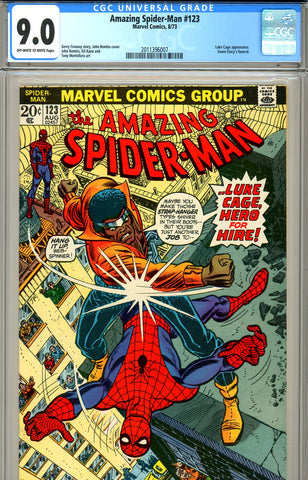 Amazing Spider-Man #123 CGC graded 9.0 Gwen Stacy funeral - SOLD!