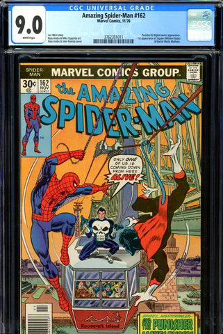 Amazing Spider-Man #162 CGC graded 9.0 first app. of Jigsaw - SOLD!