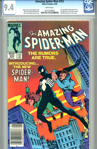 Amazing Spider-Man #252 CGC graded 9.4 first black costume SOLD!