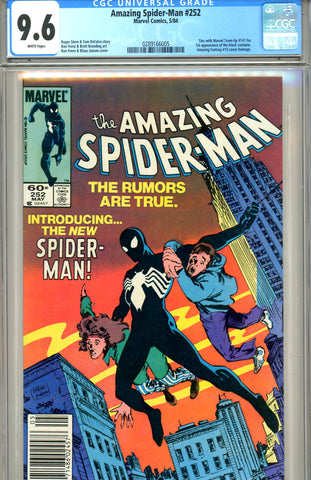 Amazing Spider-Man #252 CGC graded 9.6 first black costume SOLD!