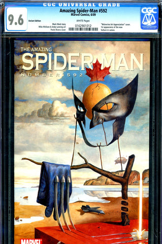 Amazing Spider-Man #592 CGC graded 9.6 Variant Edition - 1st new Vulture - SOLD!