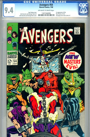 Avengers #054 CGC graded 9.4 first Ultron (cameo) - SOLD!