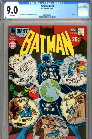 Batman #223 CGC graded 9.0 - white pages - SOLD!