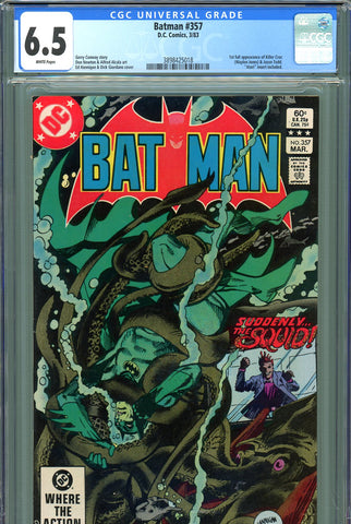 Batman #357 CGC graded 6.5 - first FULL Killer Croc & Jason Todd - SOLD!