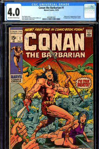 Conan the Barbarian #1 CGC graded 4.0 origin/1st appearance Conan - SOLD!