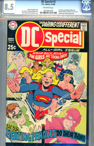 DC Special #03 CGC graded 8.5 all girl issue SOLD!