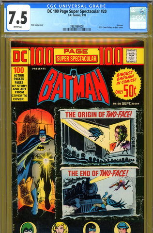 DC 100 Page Super Spectacular #20 CGC graded 7.5 - Nick Cardy cover - SOLD!