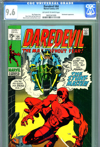 Daredevil #064 CGC graded 9.6 - Stunt-Master cover and story - SOLD!