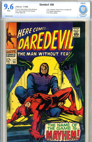 Daredevil #36 CBCS graded 9.6 white pages SOLD!