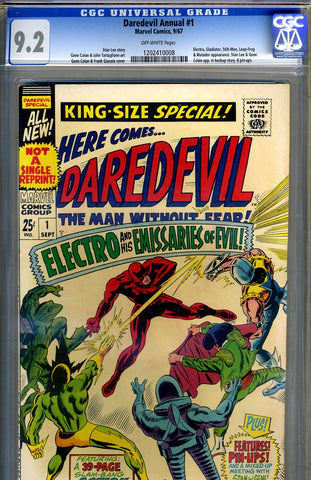 Daredevil Annual #1 CGC graded 9.2 - SOLD!
