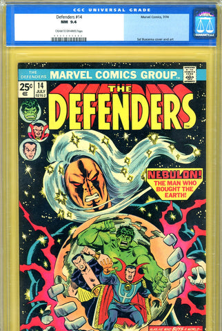 Defenders #14 CGC graded 9.4 - Nighthawk joins - Sal Buscema cover & art