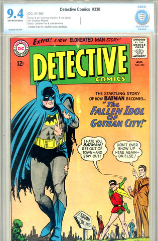 Detective Comics #330 CBCS graded 9.4 - C. Infantino and Giella cover and art