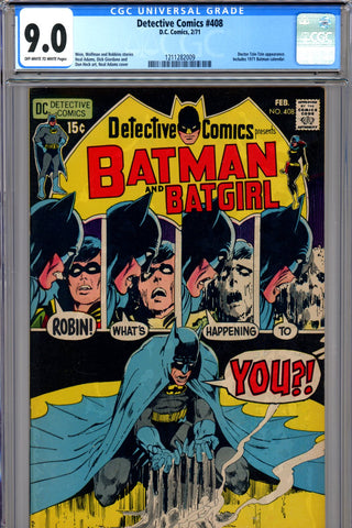 Detective Comics #408 CGC graded 9.0 Neal Adams cover - SOLD!