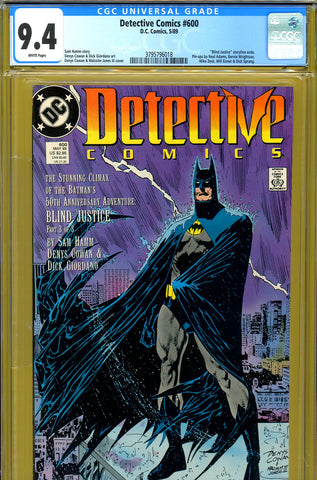 Detective Comics #600 CGC graded 9.4 pin-ups included