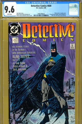 Detective Comics #600 CGC graded 9.6 pin-ups included