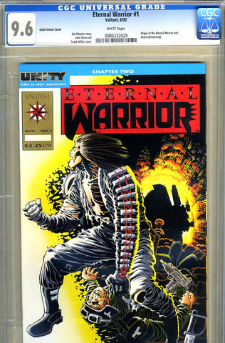 Eternal Warrior #1 CGC graded 9.6 - Gold Variant cover SOLD!