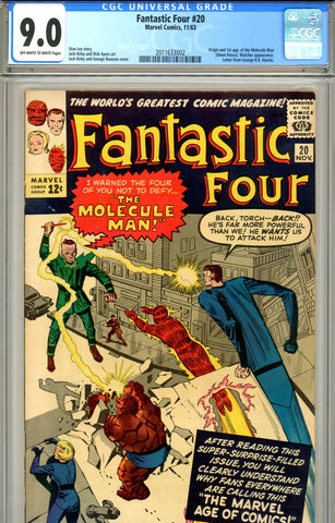 Fantastic Four #020 CGC graded 9.0 first Molecule Man SOLD!
