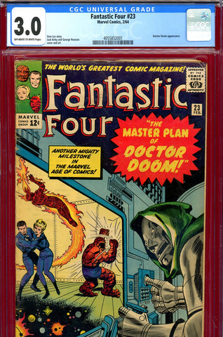 Fantastic Four #023 CGC graded 3.0 - first appearance of the Terrible Trio - SOLD!