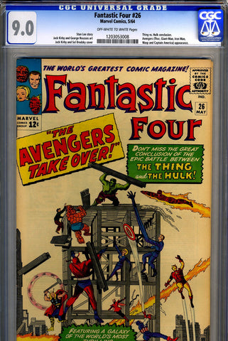 Fantastic Four #026 CGC graded 9.0 SOLD!