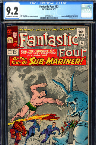 Fantastic Four #033 CGC graded 9.2 - first Attuma - SOLD!