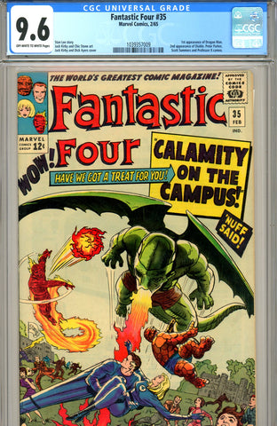 Fantastic Four #035 CGC graded 9.6 first Dragon Man - SOLD!