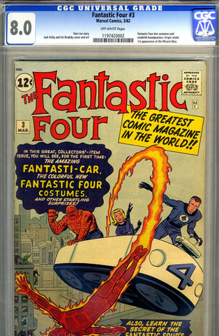 Fantastic Four #03 CGC graded 8.0 - SOLD!