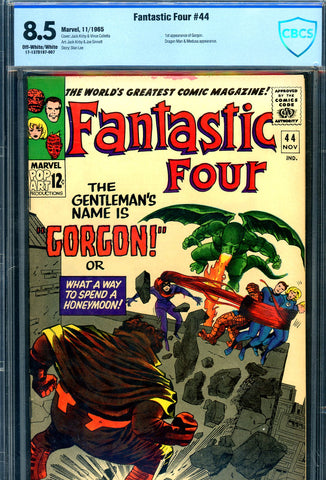 Fantastic Four #044 CBCS graded 8.5 - first app of Gorgon - SOLD!