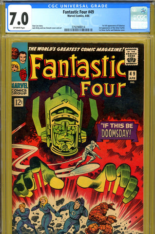 Fantastic Four #049 CGC graded 7.0 - first FULL appearance of Galactus - SOLD!