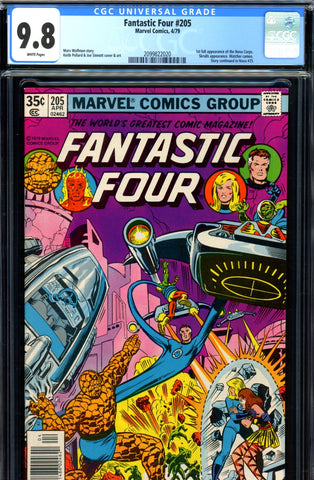Fantastic Four #205 CGC graded 9.8 - first FULL Nova Corps SOLD!