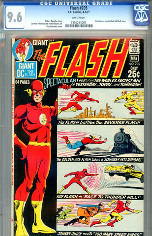Flash #205 CGC graded 9.6 - Giordano cover unpublished GA Flash story - SOLD!