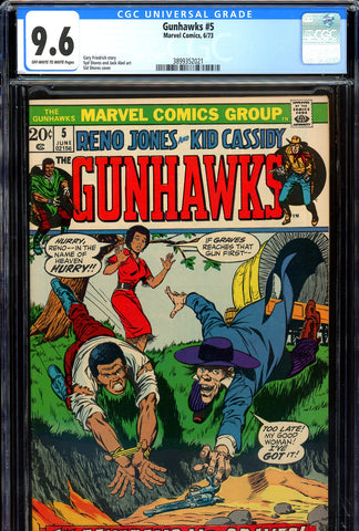 Gunhawks #5 CGC graded 9.6 - second highest - only one higher - SOLD!