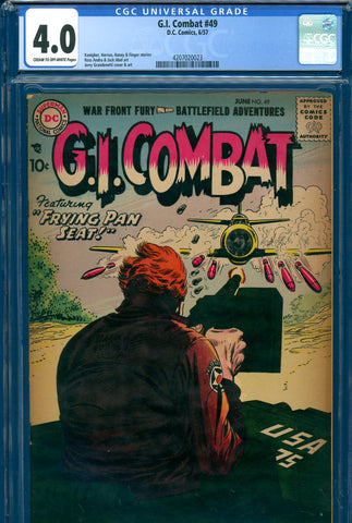 G.I. Combat #49 CGC graded 4.0 Grandenetti cover and art