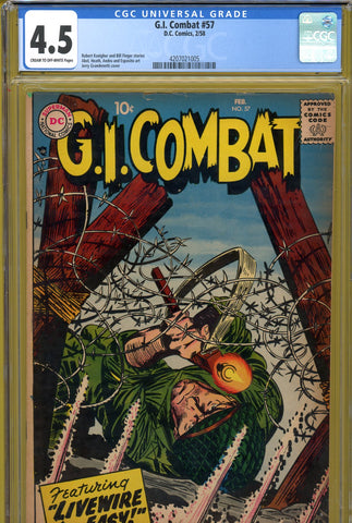 G.I. Combat #57 CGC graded 4.5 - pre-Sgt. Rock Easy Co. story