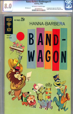 Hanna-Barbera Bandwagon #1 CGC graded 8.0 - first appearances - Giant - SOLD!